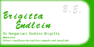 brigitta endlein business card